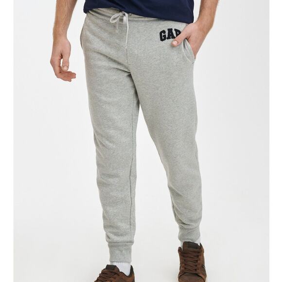 Gap Men's Logo Jogger Sweatpants Grey Pants Size M - Picture 1 of 7